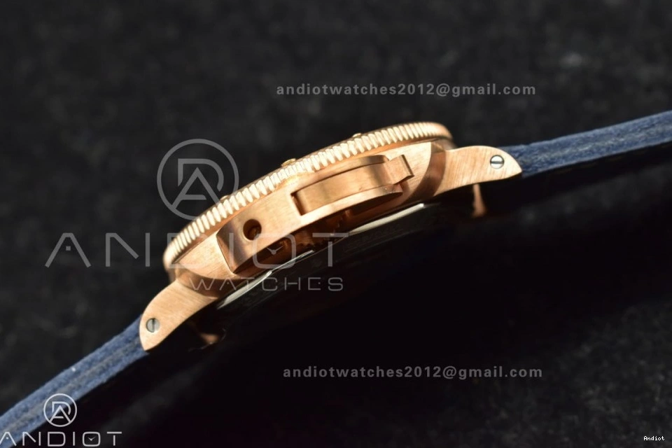 VSF Strap Blue Edition Clone 974 Blue Dial P.900 Bronzo Seasonal 1:1 Best on Calfskin PAM1074 W 0809